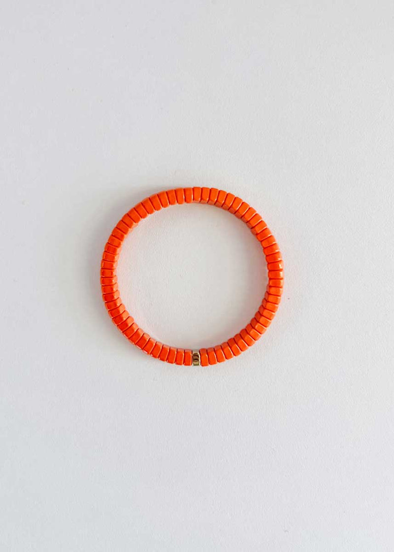 Mini Round Single Bracelet - Orange