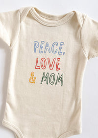 Peace, Love & Mom Onesie