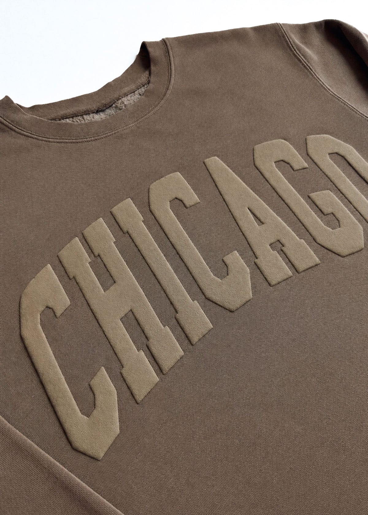 Chicago Collegiate Puff Sweatshirt - Clay