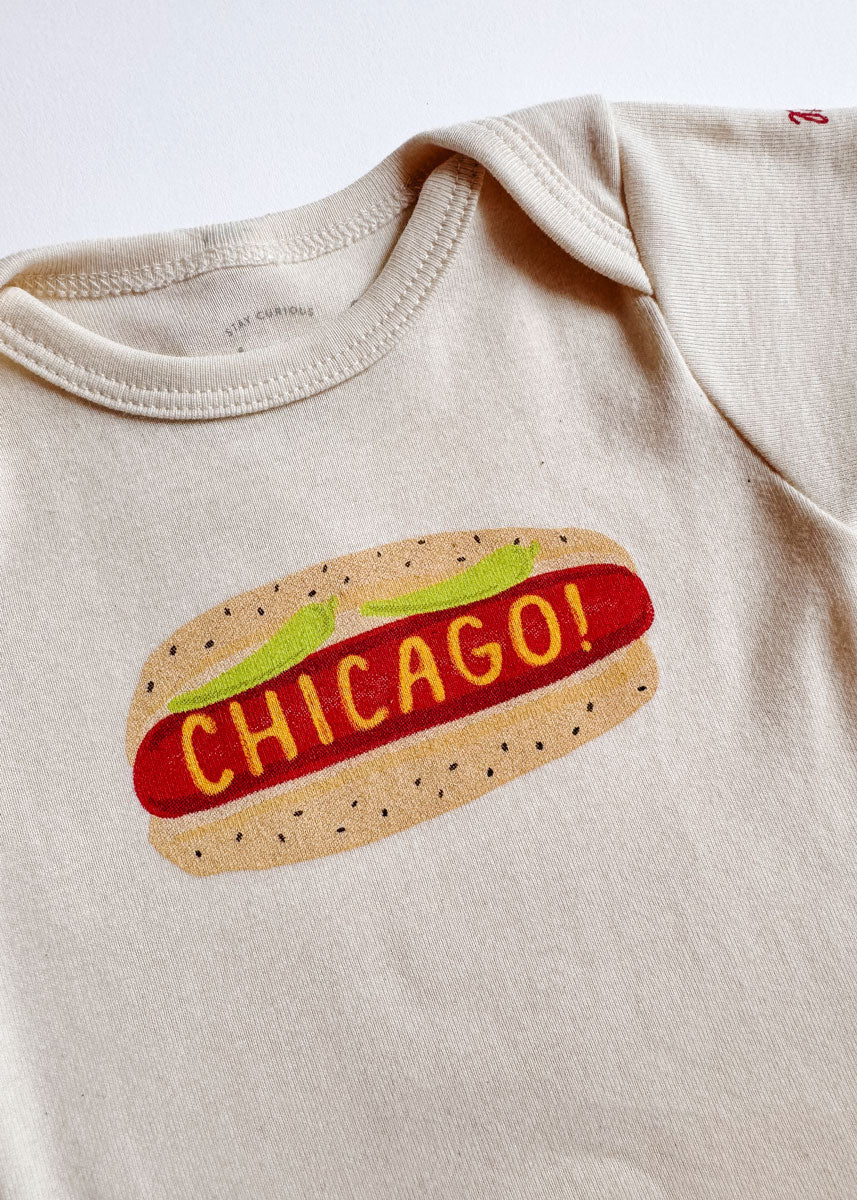 Hot Dog, It's Chicago! Short Sleeve Onesie