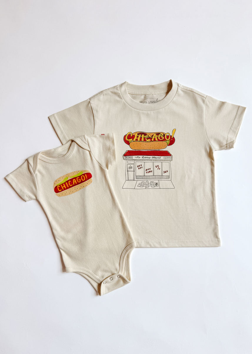 Hot Dog, It's Chicago! Short Sleeve Onesie