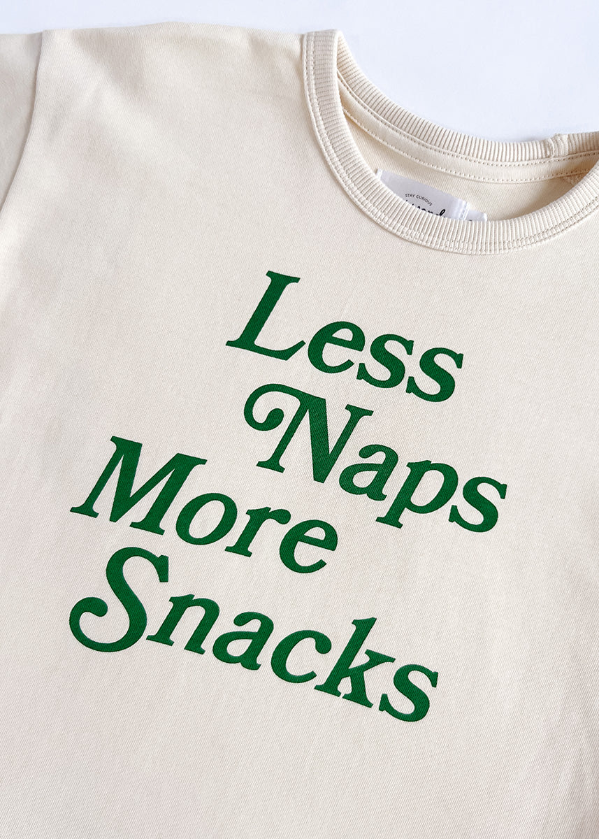 Less Naps More Snacks Oversized Tee