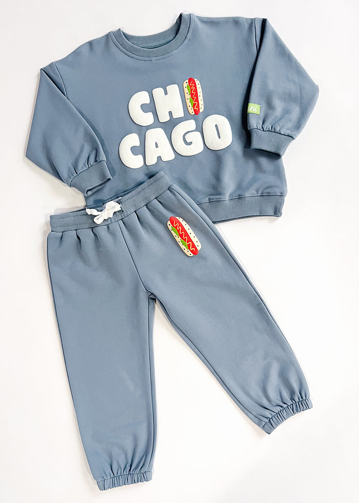 Chicago Hot Dog Terry Oversized Sweatsuit Set
