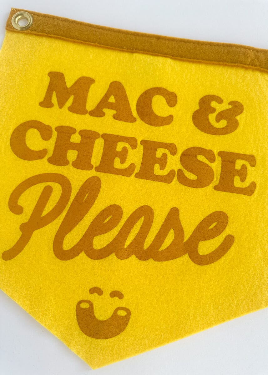 Mac & Cheese Please Camp Flag