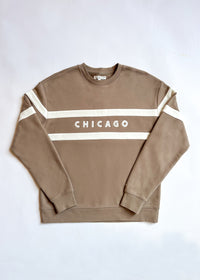 Chicago Oversized Rugby Sweatshirt - Taupe