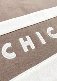 Chicago Oversized Rugby Sweatshirt - Taupe