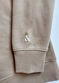 Chicago Oversized Rugby Sweatshirt - Taupe