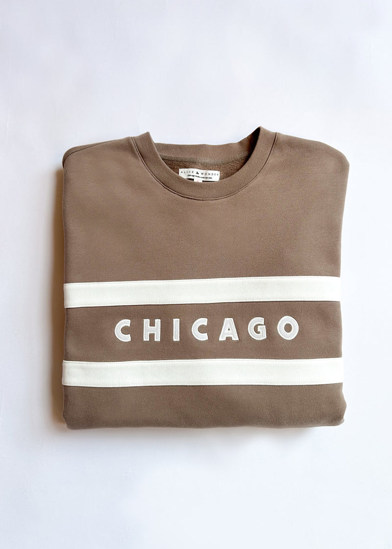 Chicago Oversized Rugby Sweatshirt - Taupe
