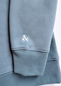 Chicago Oversized Rugby Sweatshirt - Light Blue