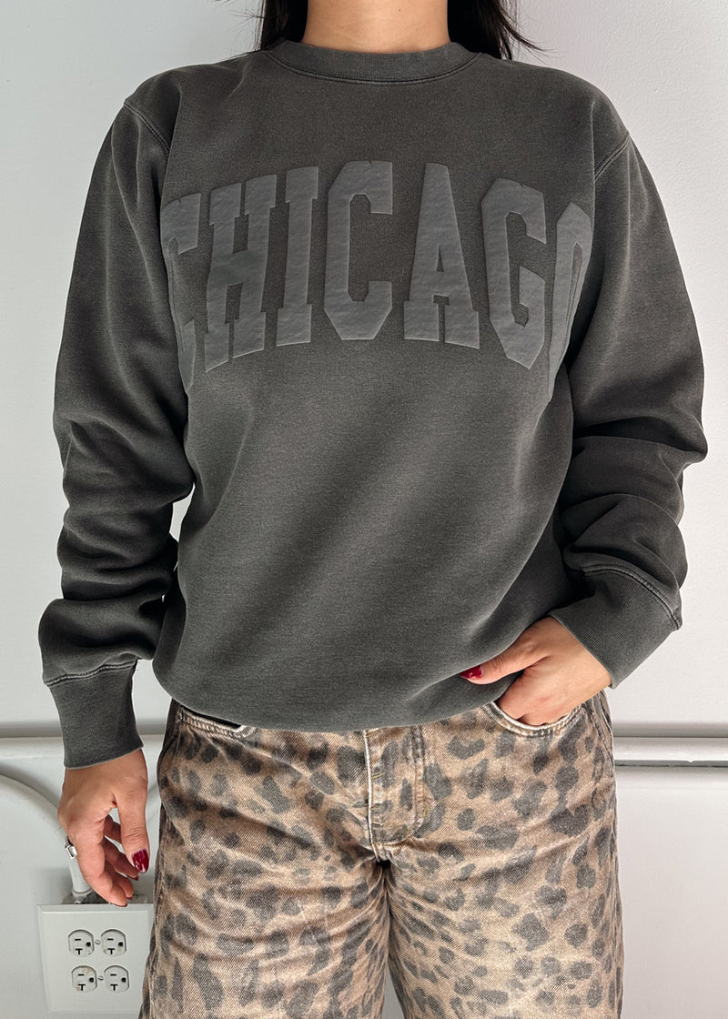 Chicago Collegiate Puff Sweatshirt - Black