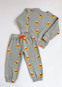 Candy Corn Sweatsuit Set