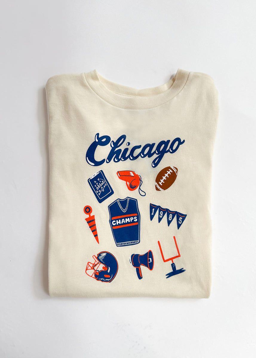 Chicago Football Icons Toddler Tee
