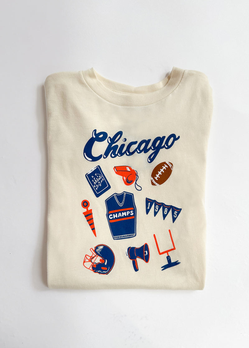 Chicago Football Icons Toddler Tee