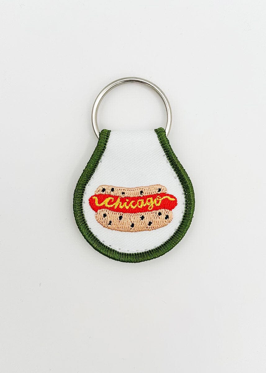 Chicago Dog Patch Keychain