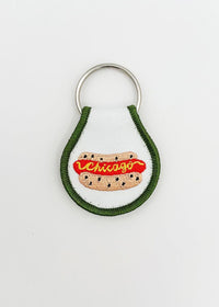 Chicago Dog Patch Keychain