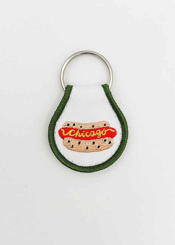 Chicago Dog Patch Keychain