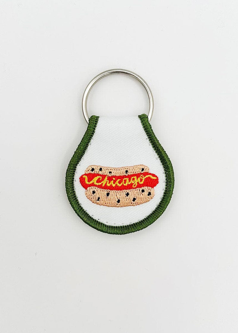 Chicago Dog Patch Keychain