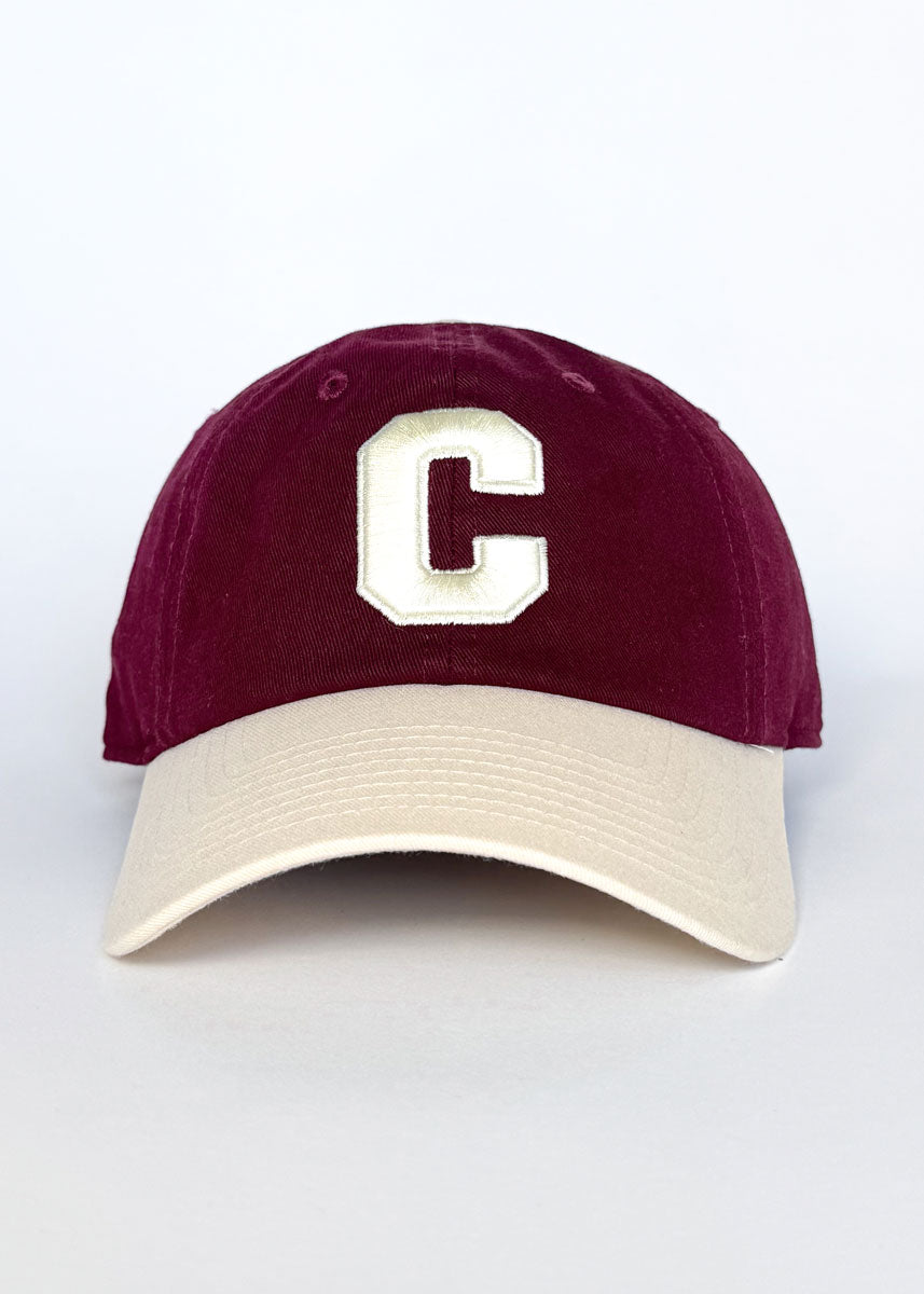 C Is For Chicago 2-Tone Dad Hat - Burgundy