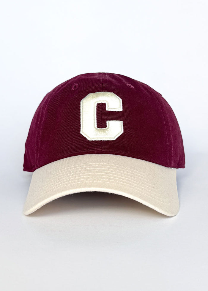 C Is For Chicago 2-Tone Dad Hat - Burgundy