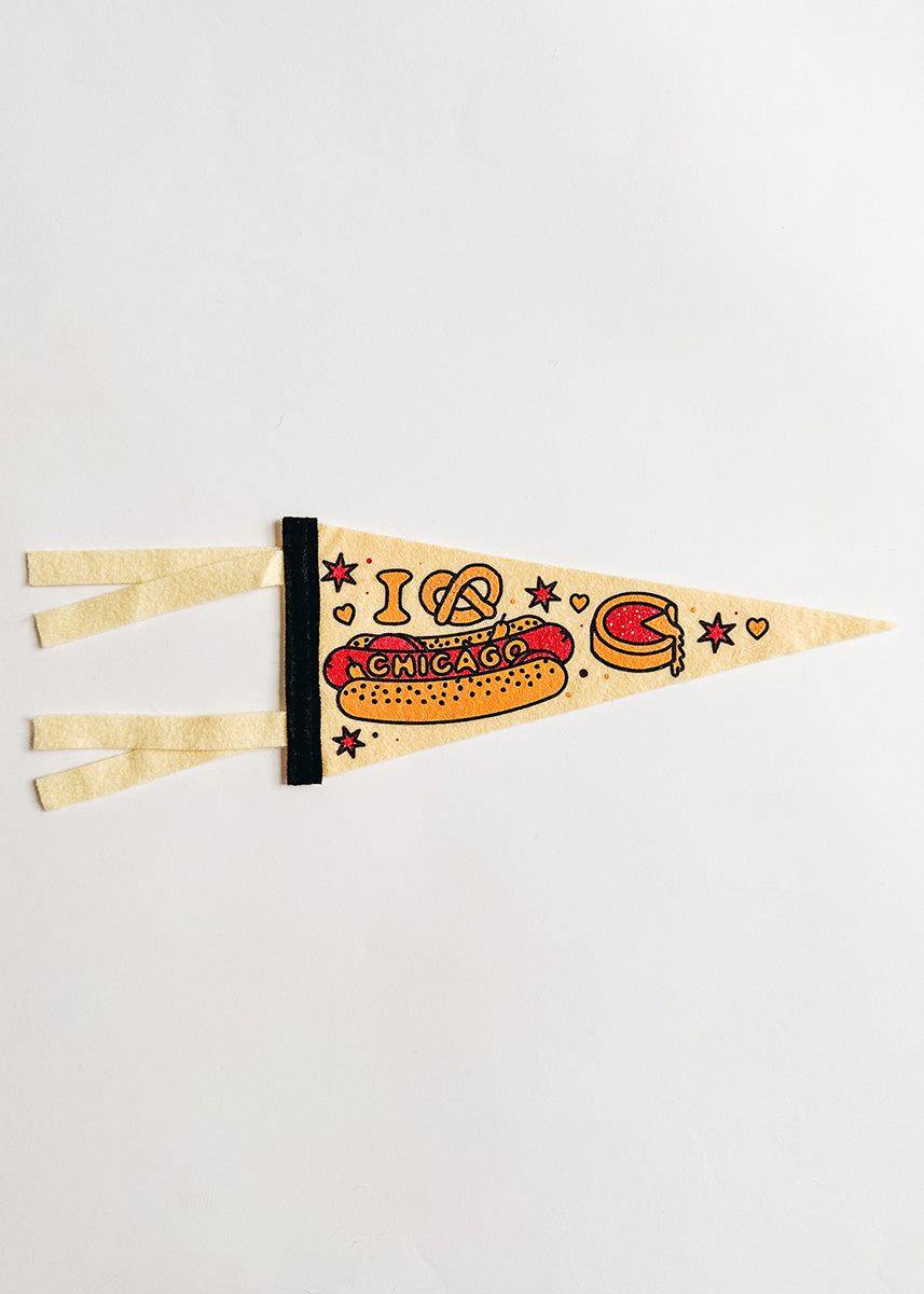 Chicago Foodie Pennant