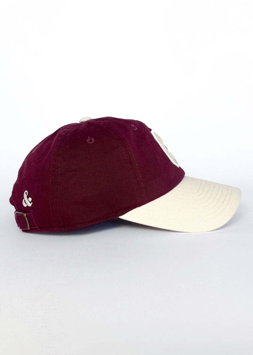 C Is For Chicago 2-Tone Dad Hat - Burgundy