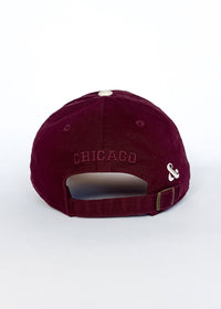 C Is For Chicago 2-Tone Dad Hat - Burgundy