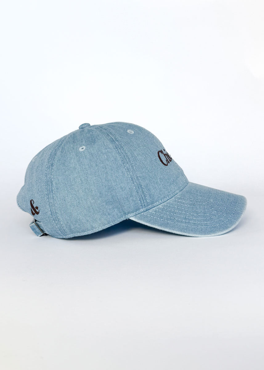Chicago. Dad Hat - Denim & Chocolate