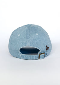 Chicago. Dad Hat - Denim & Chocolate