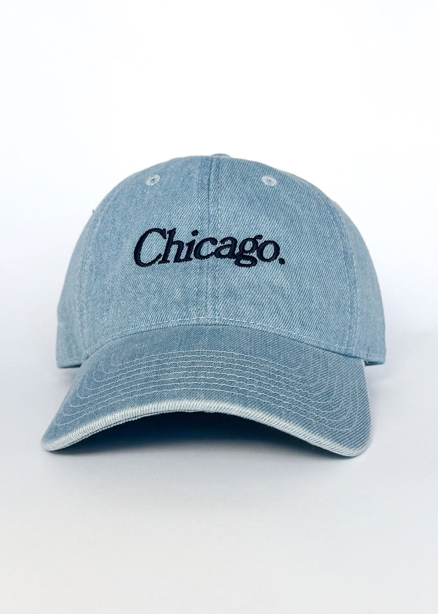 Chicago. Dad Hat - Denim & Navy