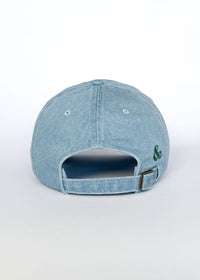 Chicago. Dad Hat - Denim & Forest Green