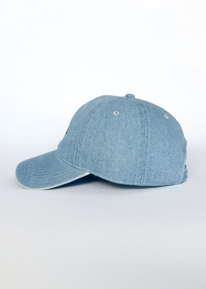 Chicago. Dad Hat - Denim & Forest Green