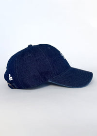 Chi Embroidered Dad Hat - Dark Denim
