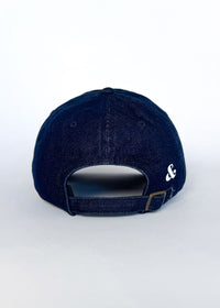 Chi Embroidered Dad Hat - Dark Denim