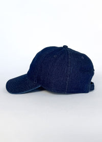 Chi Embroidered Dad Hat - Dark Denim