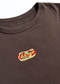 Chicago Dog Baby Tee - Brown