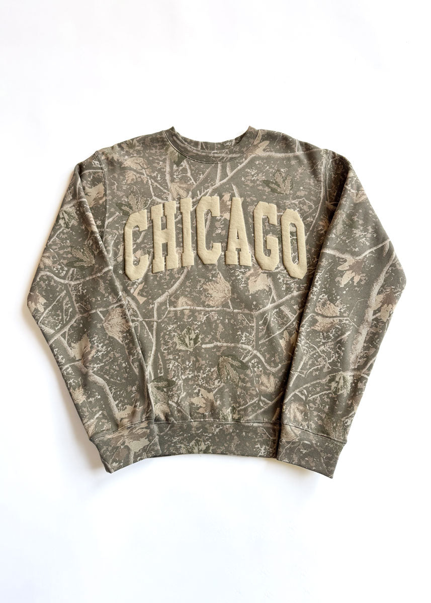 Collegiate Puff Crewneck - Camo