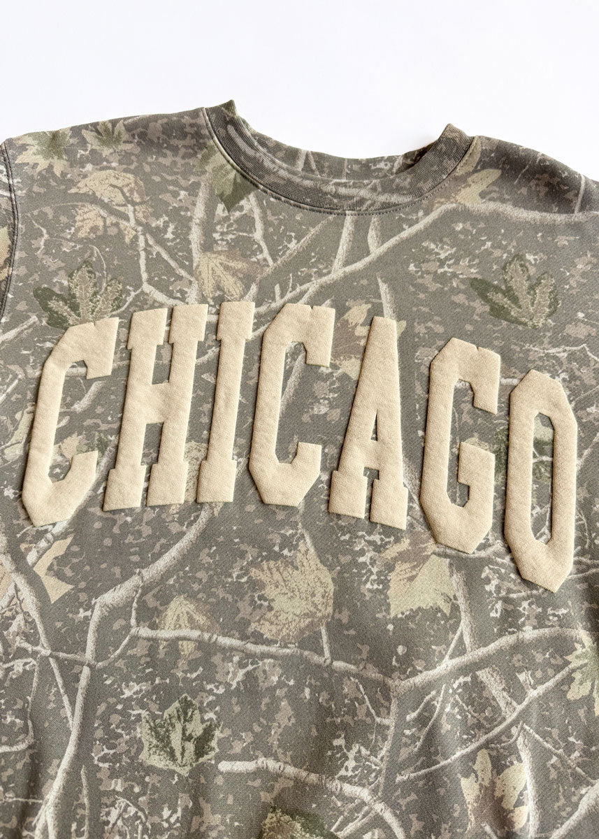 Collegiate Puff Crewneck - Camo