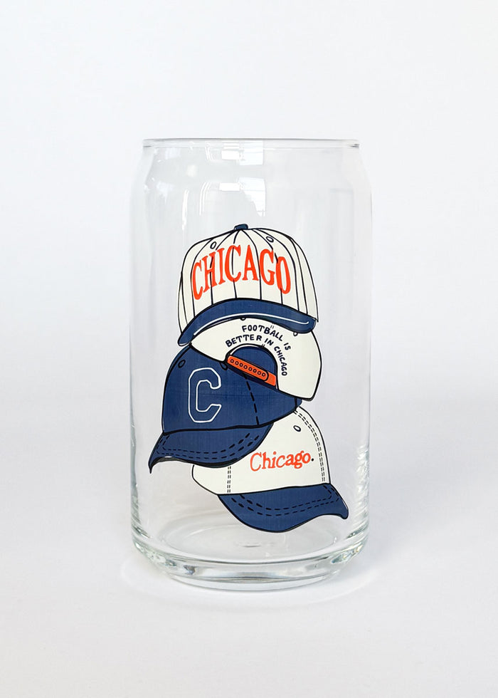 Chicago Hat Stack Can Glass