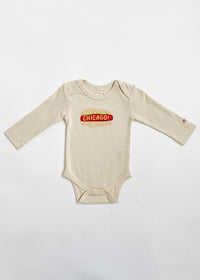 Hot Dog, It's Chicago! Long Sleeve Onesie