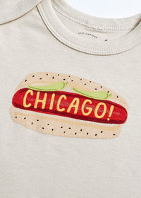 Hot Dog, It's Chicago! Long Sleeve Onesie