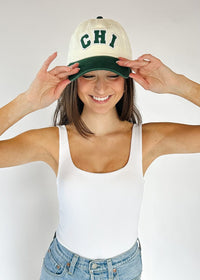 Chi 2-Tone Baseball Cap - Dark Green