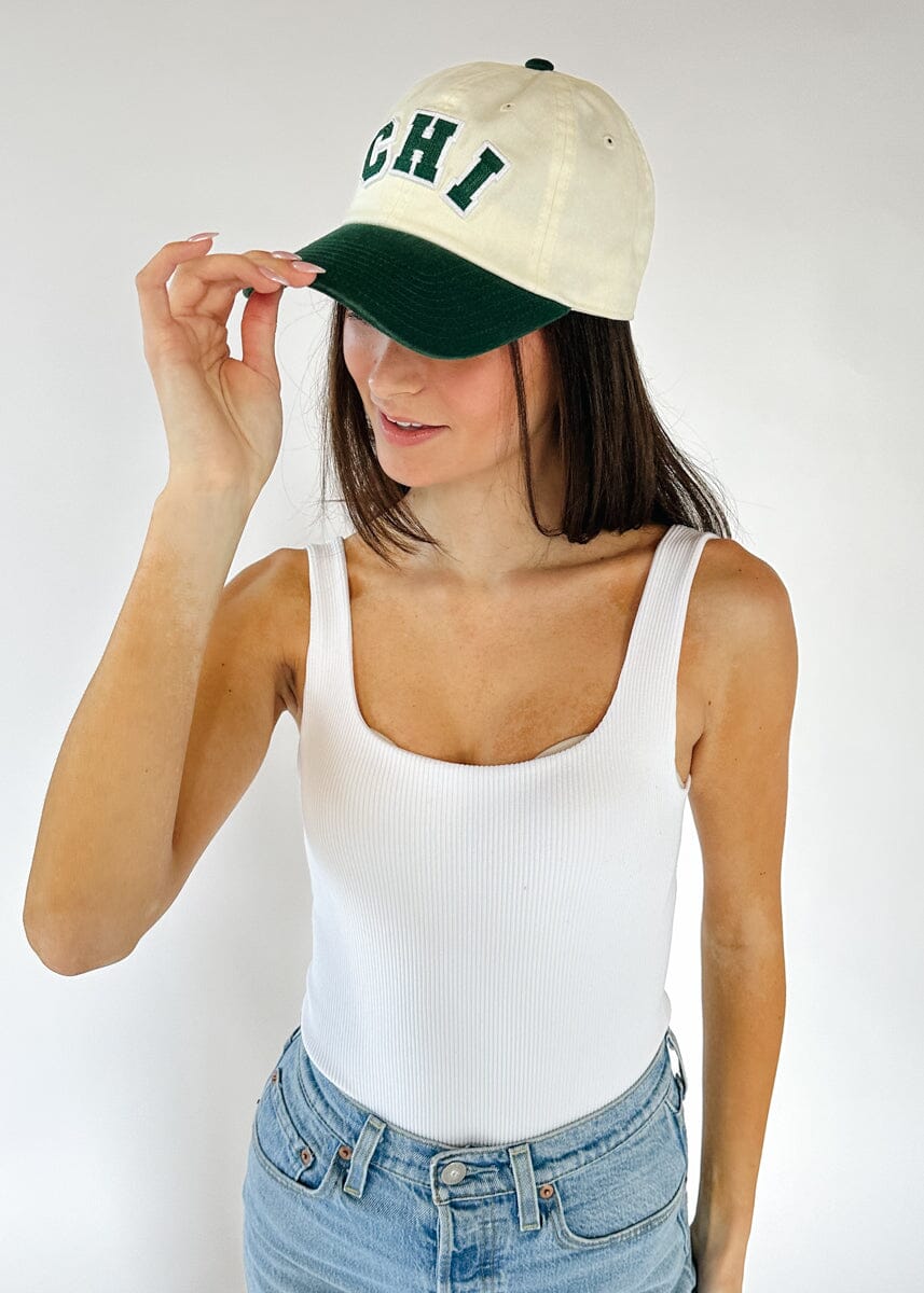 Chi 2-Tone Baseball Cap - Dark Green