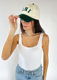 Chi 2-Tone Baseball Cap - Dark Green