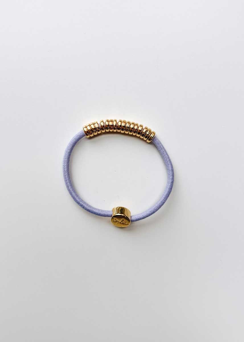 By Lilla Elastic Hairtie Bracelets - Gold Disc