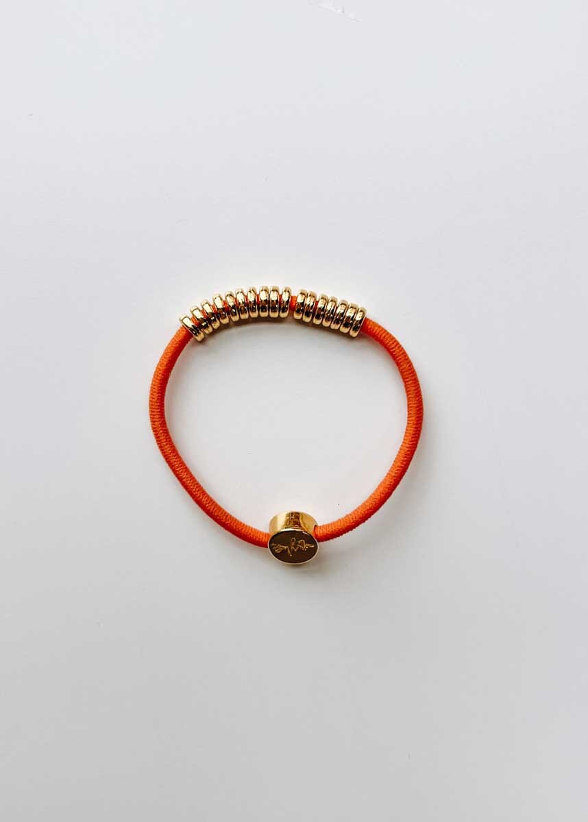 By Lilla Elastic Hairtie Bracelets - Gold Disc