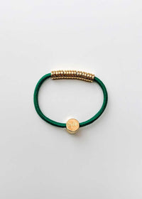 By Lilla Elastic Hairtie Bracelets - Gold Disc