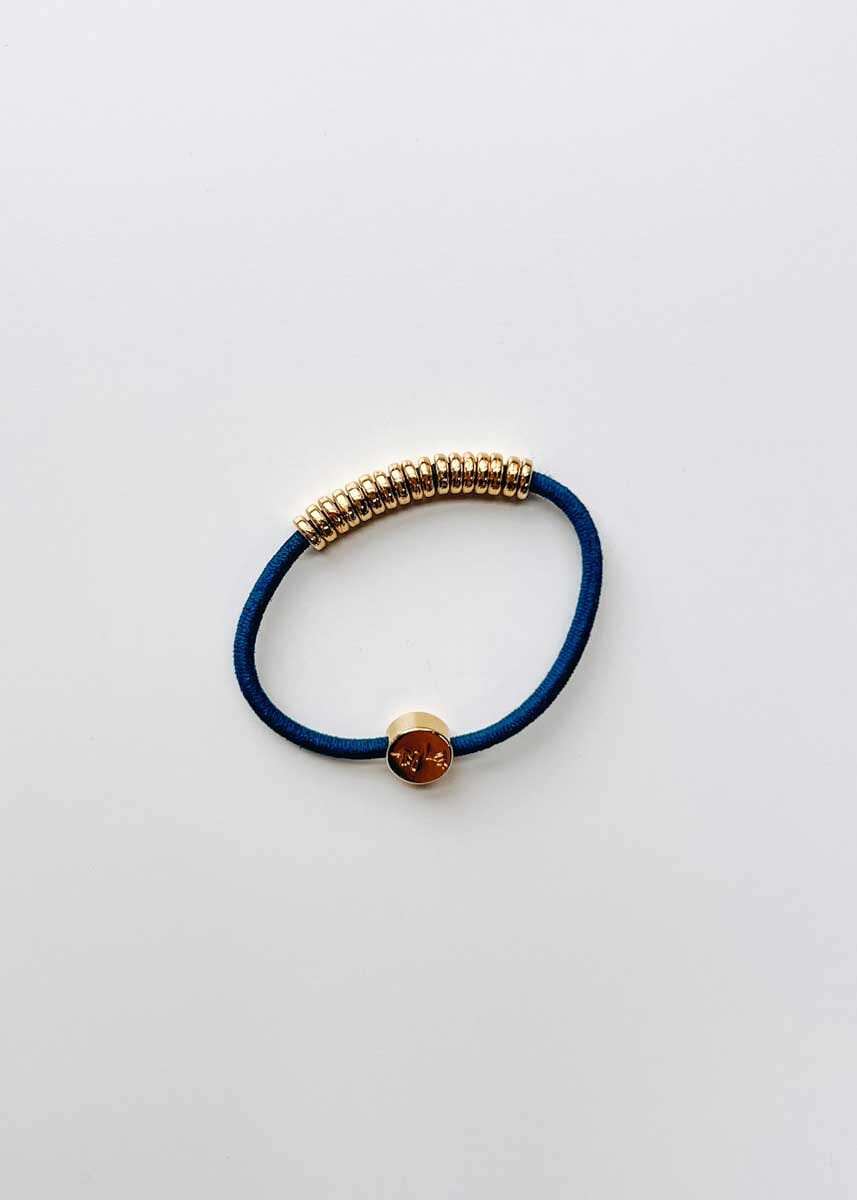 By Lilla Elastic Hairtie Bracelets - Gold Disc