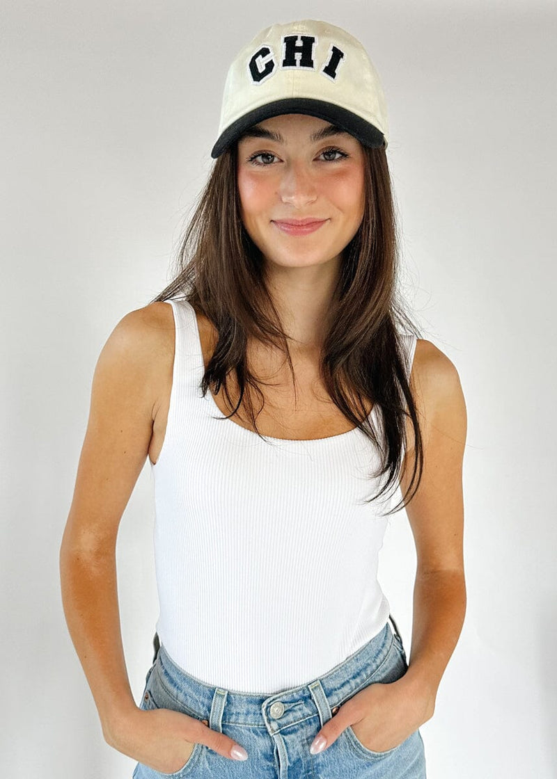 Chi 2-Tone Baseball Cap - Black