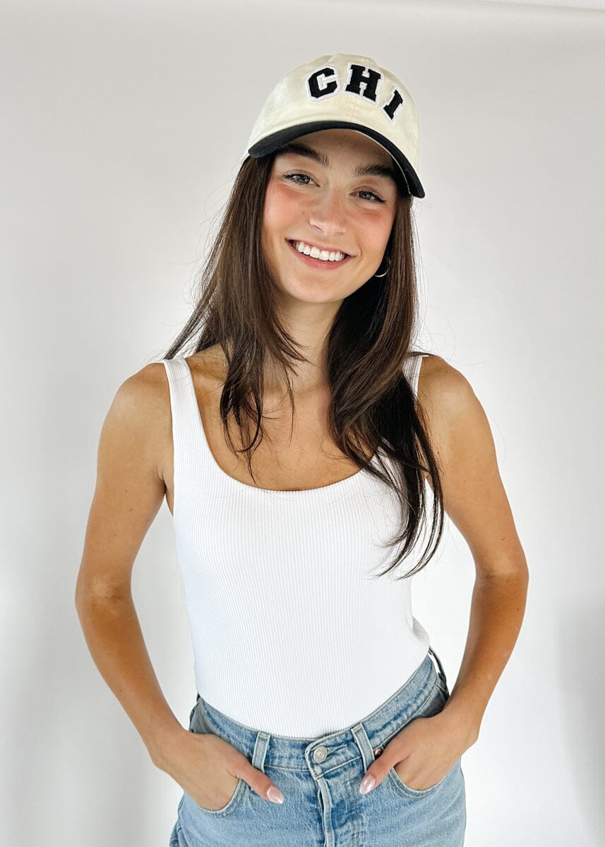 Chi 2-Tone Baseball Cap - Black