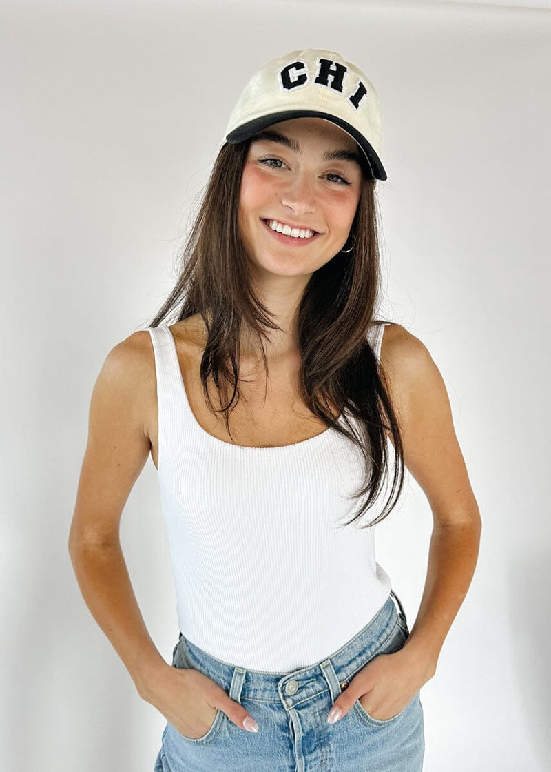 Chi 2-Tone Baseball Cap - Black